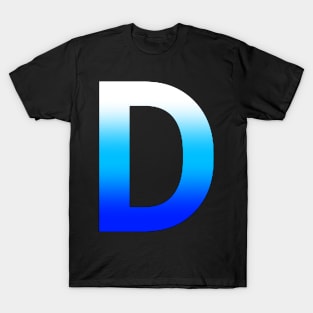 Blue Letter D T-Shirt